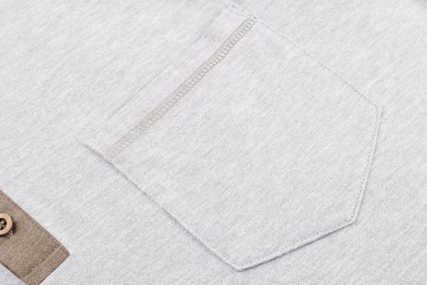 COOFANDY Mens Henley Shirts Short Sleeve Casual Button T-Shirts Basic Tee Shirts Summer Vintage T Shirts with Pocket - Image 67