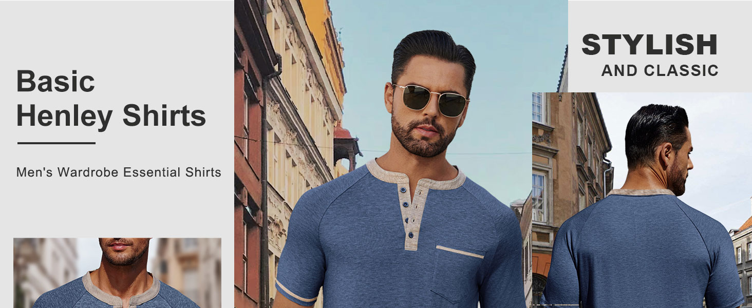 tee shirts mens mens slim fit henley short sleeve men's t-shirts tshirts shirts for men