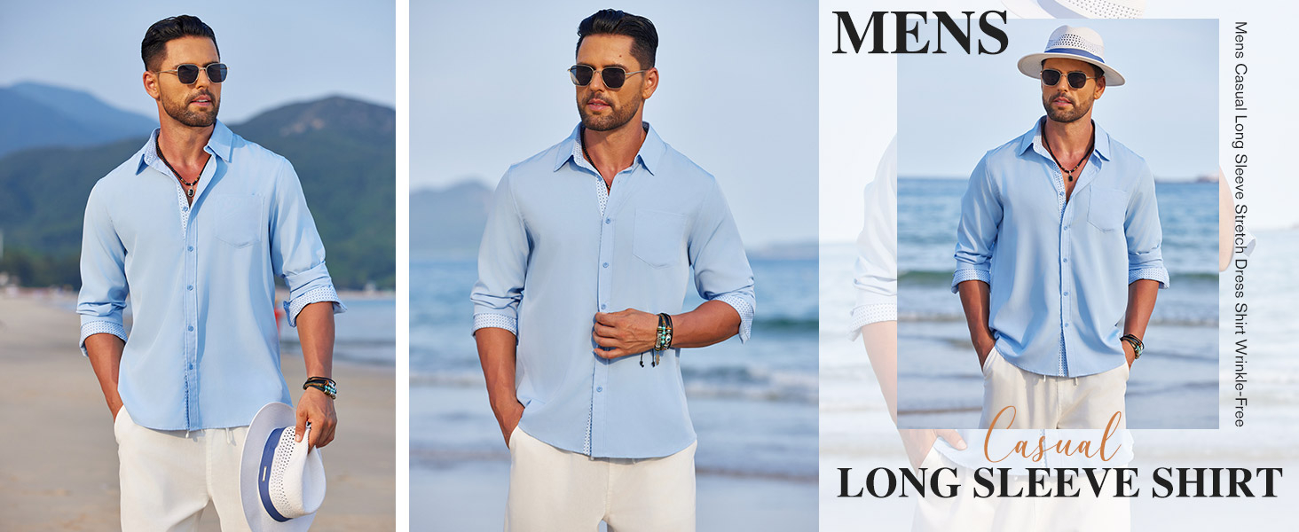 mens long sleeve dress shirt