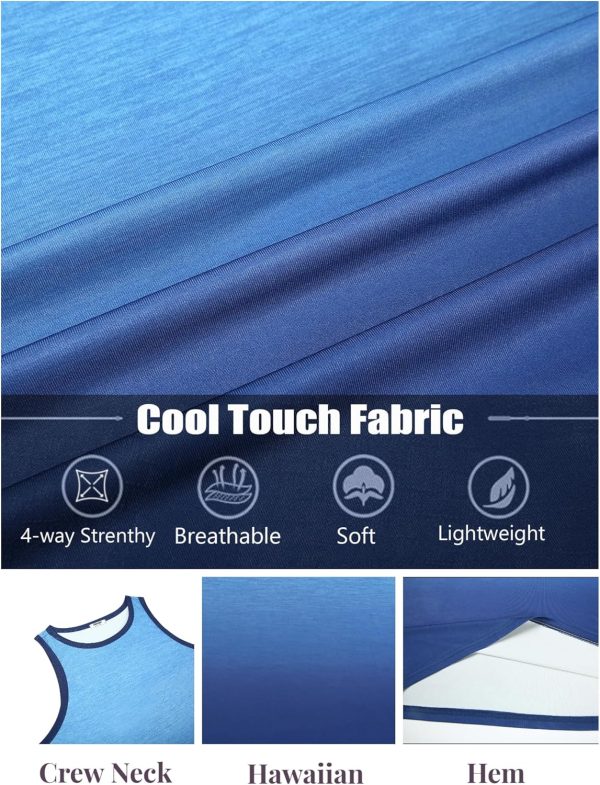 COOFANDY Mens Tank Tops Beach Summer Sleeveless Graphic T Shirts Palm Tree Vacation Quick Dry Muscle Gym Tank - Image 10