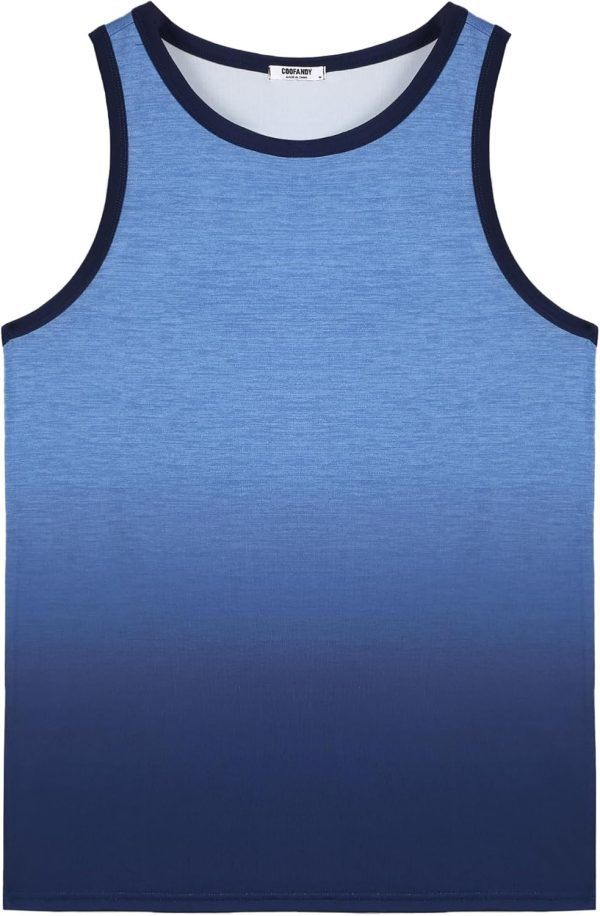 COOFANDY Mens Tank Tops Beach Summer Sleeveless Graphic T Shirts Palm Tree Vacation Quick Dry Muscle Gym Tank - Image 11