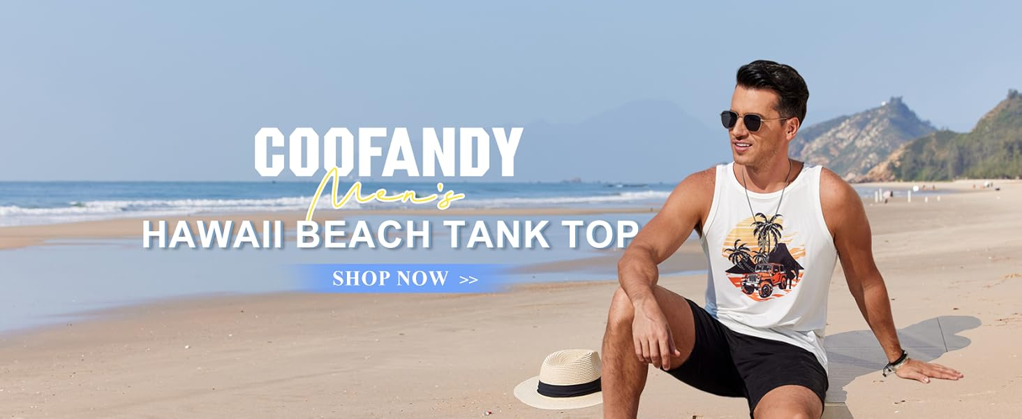 coofandy beach tank tops