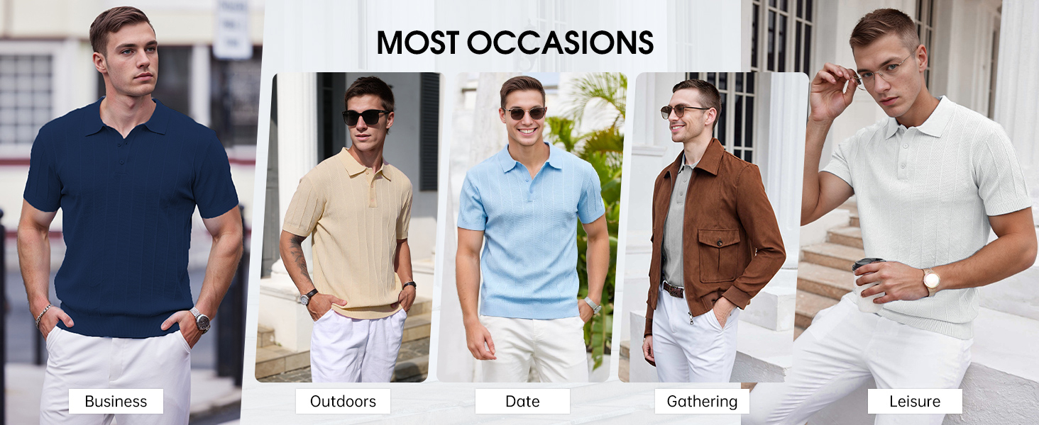 v neck polo shirts for men mens textured polo shirt mens knitted polo coofandy mens polo shirts