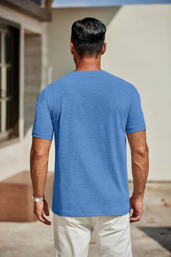COOFANDY Men's T Shirts Short Sleeve Classic V Neck T-Shirt Casual Summer Basic Tee Shirt - Image 11