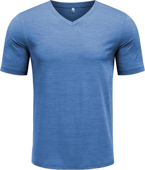 COOFANDY Men's T Shirts Short Sleeve Classic V Neck T-Shirt Casual Summer Basic Tee Shirt - Image 16