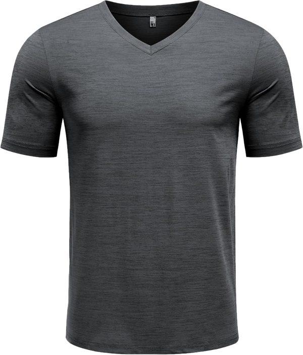 COOFANDY Men's T Shirts Short Sleeve Classic V Neck T-Shirt Casual Summer Basic Tee Shirt - Image 26