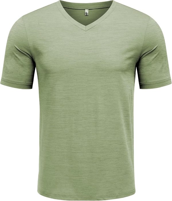 COOFANDY Men's T Shirts Short Sleeve Classic V Neck T-Shirt Casual Summer Basic Tee Shirt - Image 34