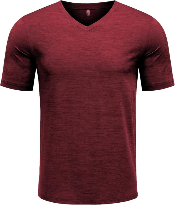 COOFANDY Men's T Shirts Short Sleeve Classic V Neck T-Shirt Casual Summer Basic Tee Shirt - Image 60