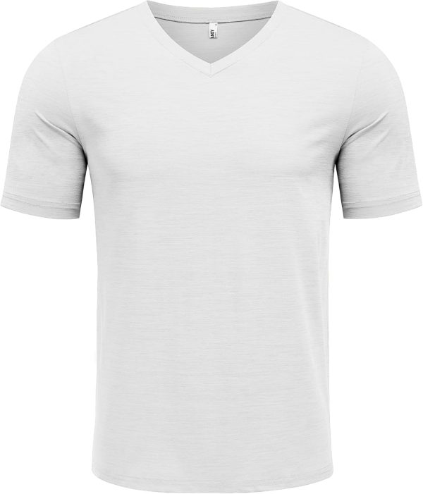 COOFANDY Men's T Shirts Short Sleeve Classic V Neck T-Shirt Casual Summer Basic Tee Shirt - Image 84