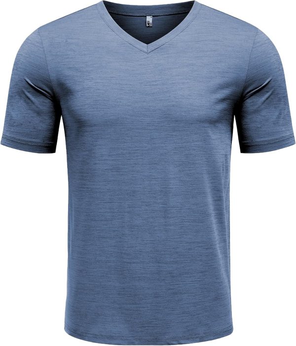 COOFANDY Men's T Shirts Short Sleeve Classic V Neck T-Shirt Casual Summer Basic Tee Shirt - Image 92