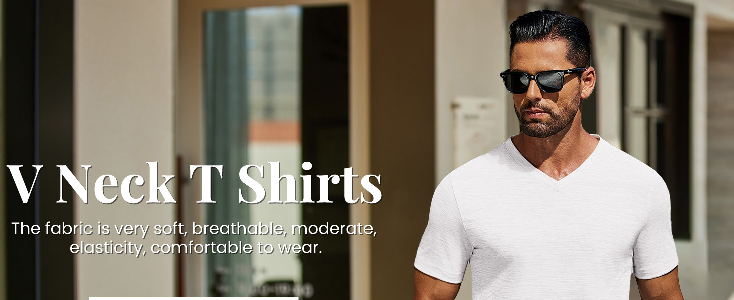 men's v neck t shirt