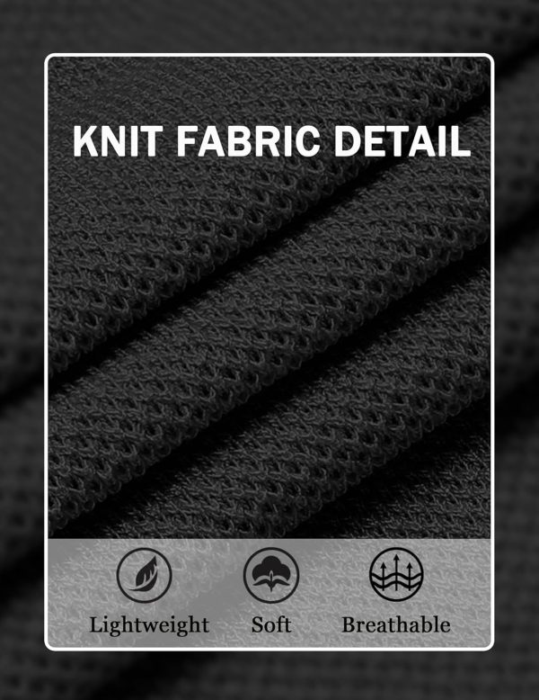 COOFANDY Men's Knit T-Shirts Short Sleeve Crewneck Shirt Casual Textured Pullover Tees - Image 61