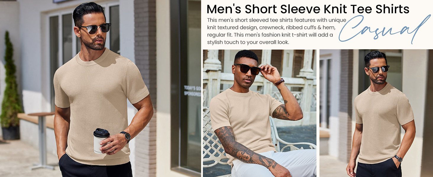 MENS KNIT T-SHIRTS