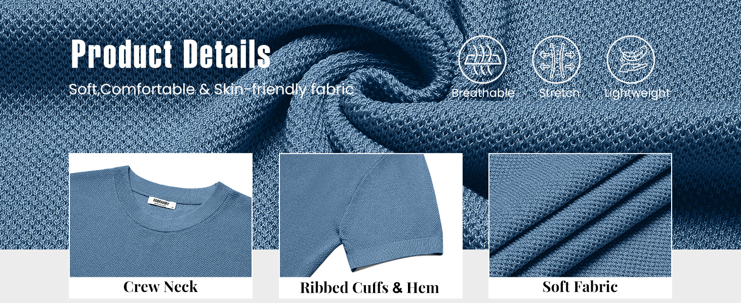 mens knit t-shirts